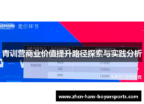 青训营商业价值提升路径探索与实践分析